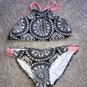 Target 2 piece bathing suit. aztec. halter.